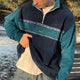 Men’s Quarter-Zip Pullover | Contrast Sleeves