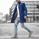 Men’s Stand Collar Overcoat | Long