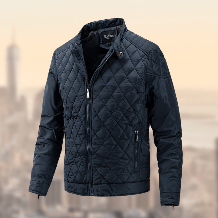 Men’s Quilted Zip-Up Jacket | Long Sleeve