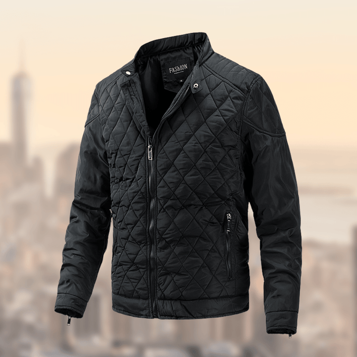 Men’s Quilted Zip-Up Jacket | Long Sleeve