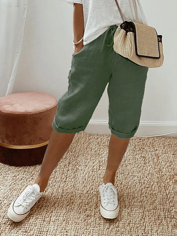 Women’s Knee-Length Shorts | Drawstring