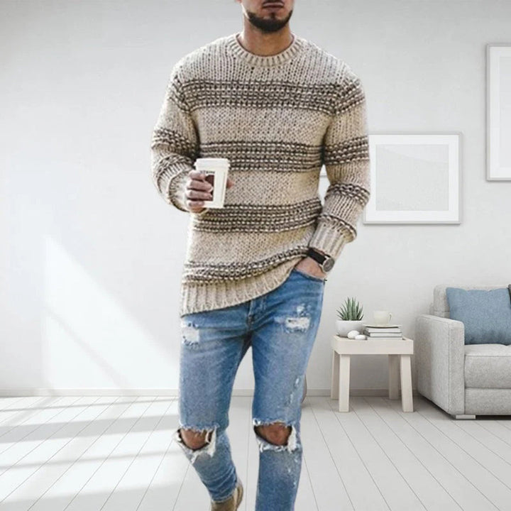 Brock - Chunky knit sweater for men