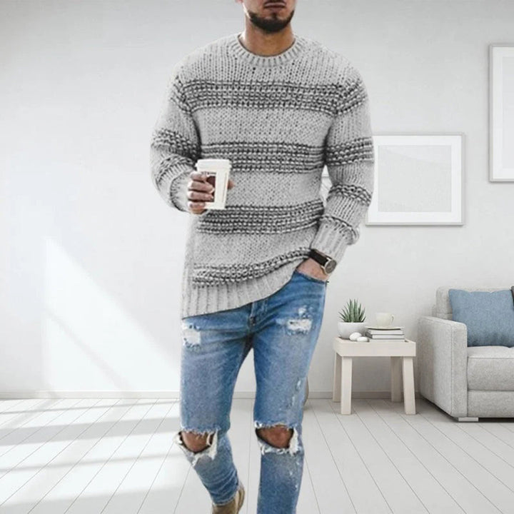 Brock - Chunky knit sweater for men