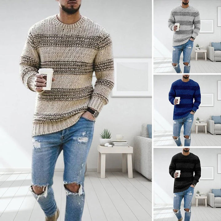 Brock - Chunky knit sweater for men