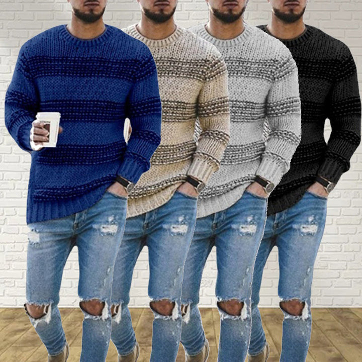 Brock - Chunky knit sweater for men
