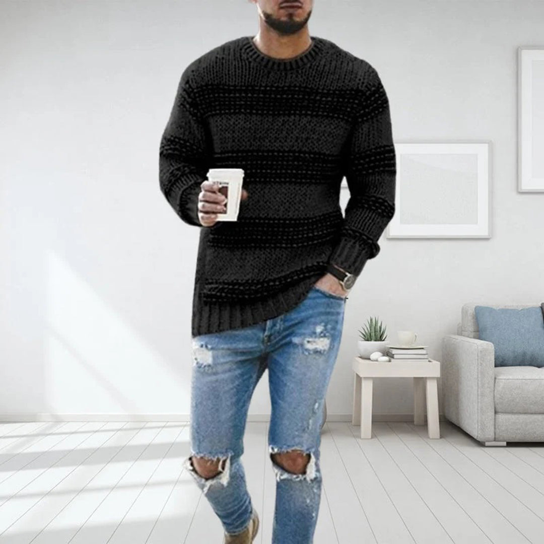 Brock - Chunky knit sweater for men