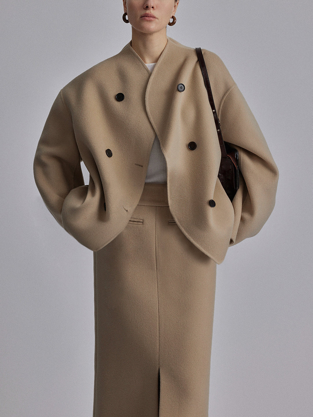 Women’s Oversized Buttoned Jacket | Short