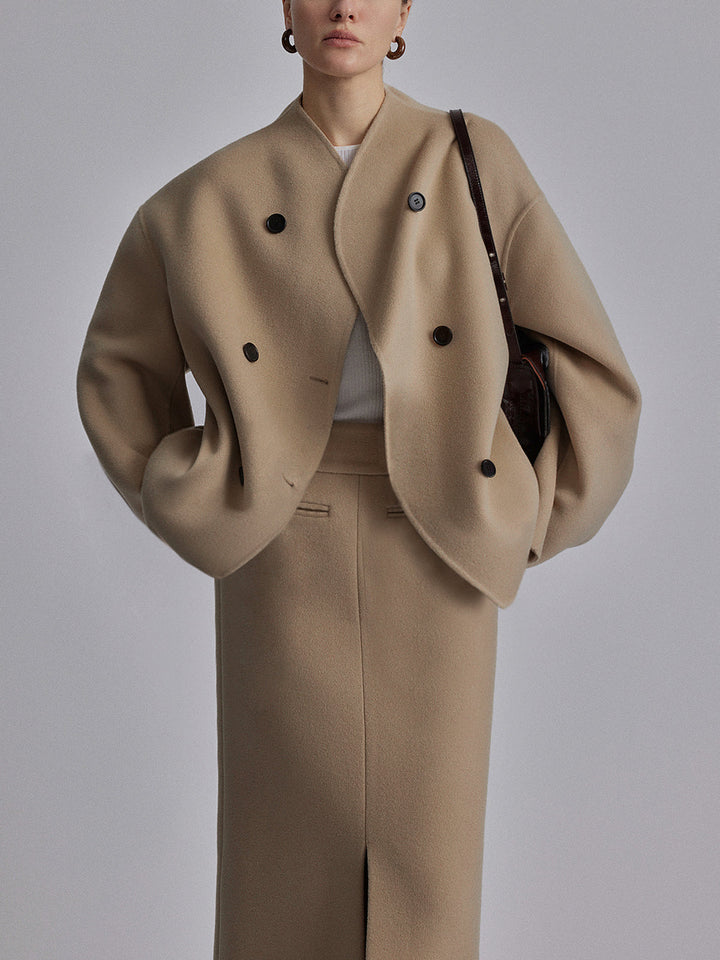 Women’s Oversized Buttoned Jacket | Short