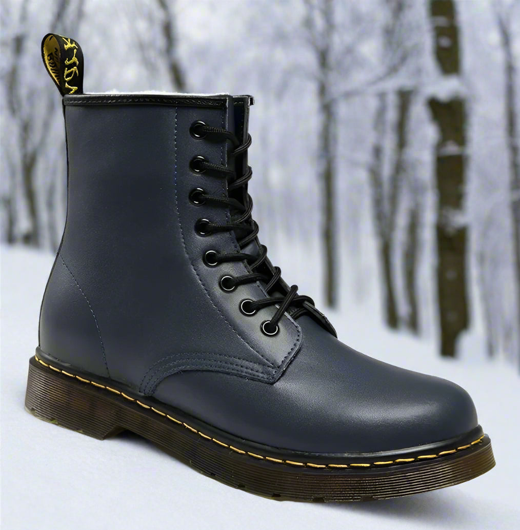 Women’s Combat Leather Boots | Winter