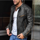 Men’s High Collar Jacket | Buckle Detail