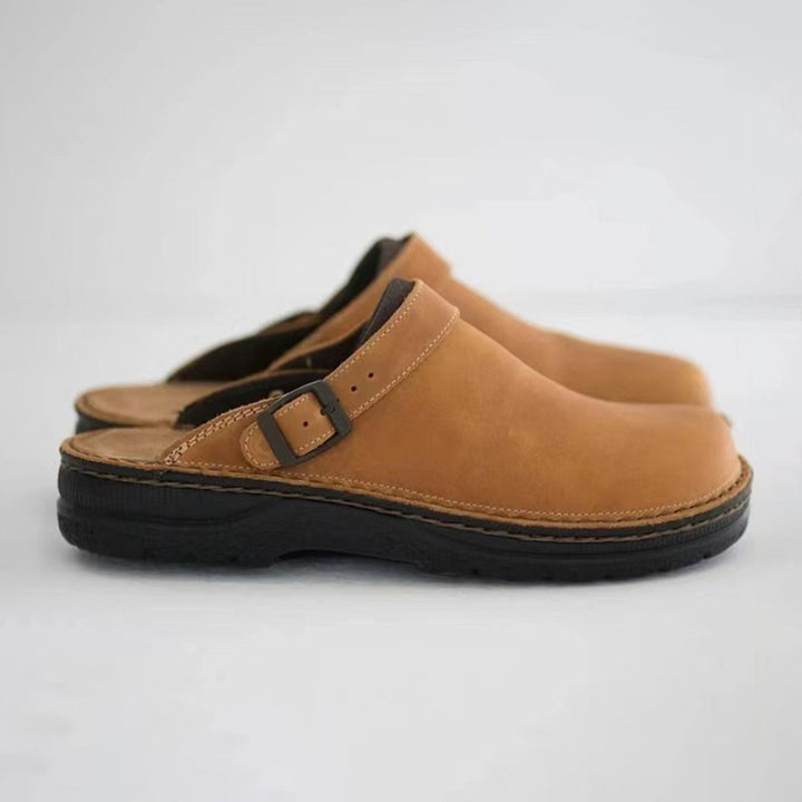 Kane - Leather slippers for men