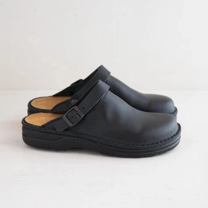 Kane - Leather slippers for men