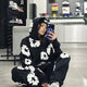 Unisex Oversized Hoodie Set | Graffiti Print