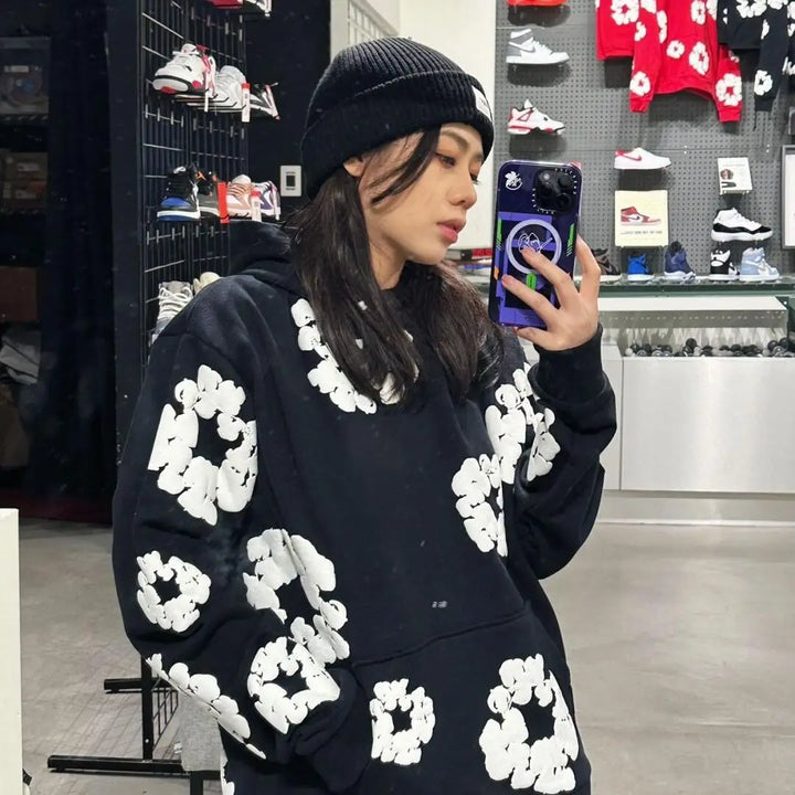 Unisex Oversized Hoodie Set | Graffiti Print