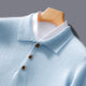 Men’s Polo Collar Knit Sweater | Single Button