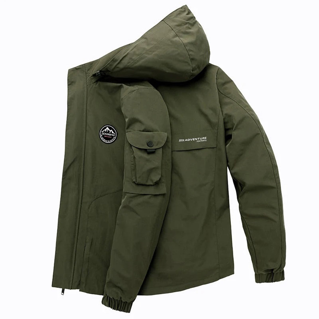 Conrad - Men's hooded bomber jacket - for casual wear