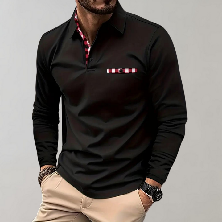 Atticus - Men's long-sleeve polo top