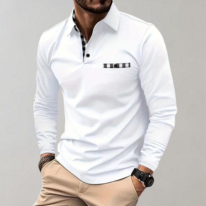 Atticus - Men's long-sleeve polo top