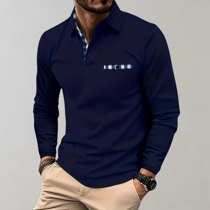 Atticus - Men's long-sleeve polo top