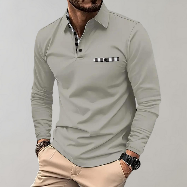 Atticus - Men's long-sleeve polo top