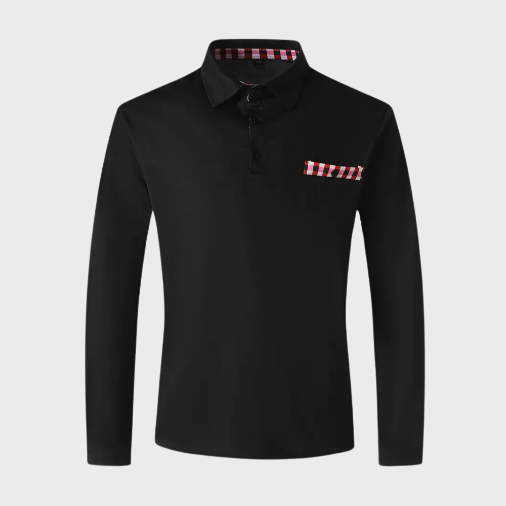 Atticus - Men's long-sleeve polo top