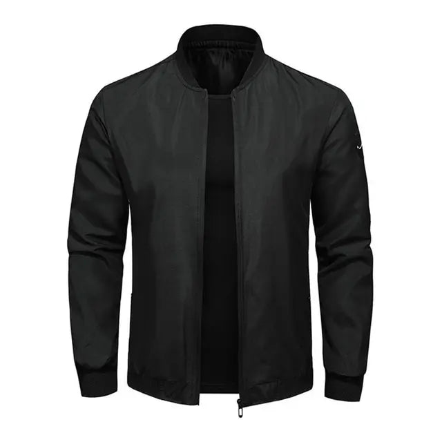 Men’s Casual Zip-Up Bomber Jacket | Lightweight