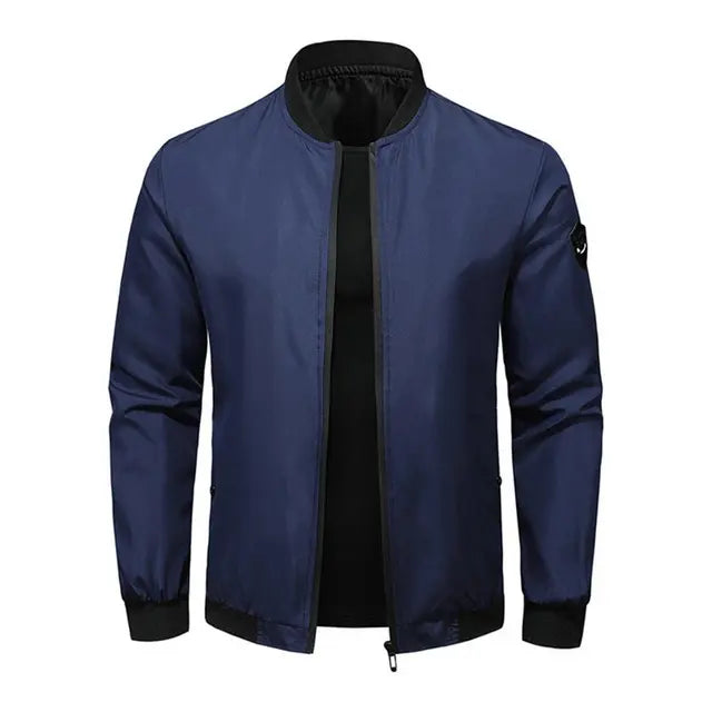 Men’s Casual Zip-Up Bomber Jacket | Lightweight
