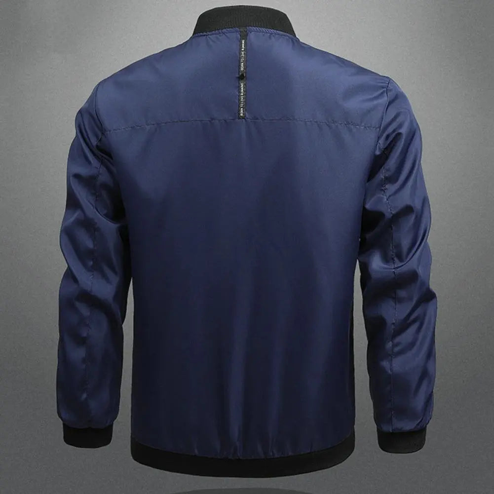 Men’s Casual Zip-Up Bomber Jacket | Lightweight
