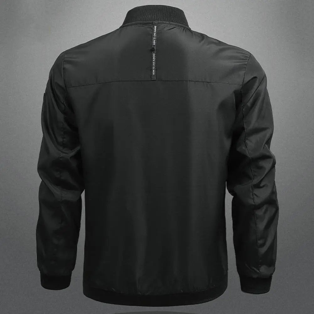 Men’s Casual Zip-Up Bomber Jacket | Lightweight