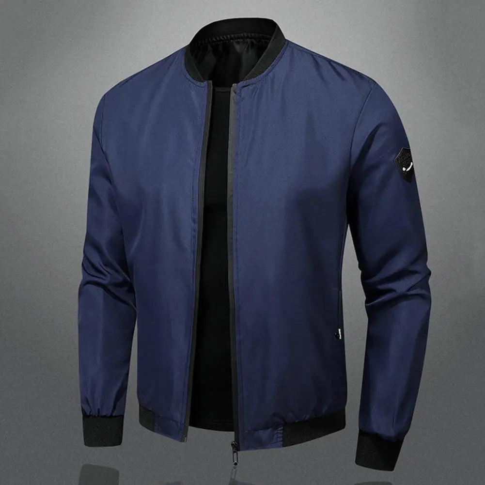Men’s Casual Zip-Up Bomber Jacket | Lightweight