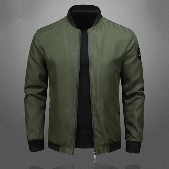 Men’s Casual Zip-Up Bomber Jacket | Lightweight
