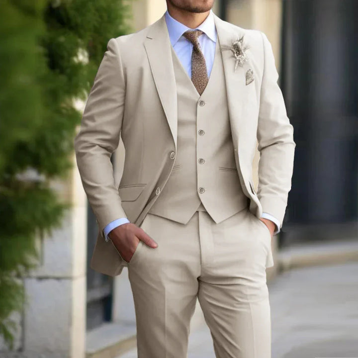 Alonzo - Men's 3 piece wedding suit