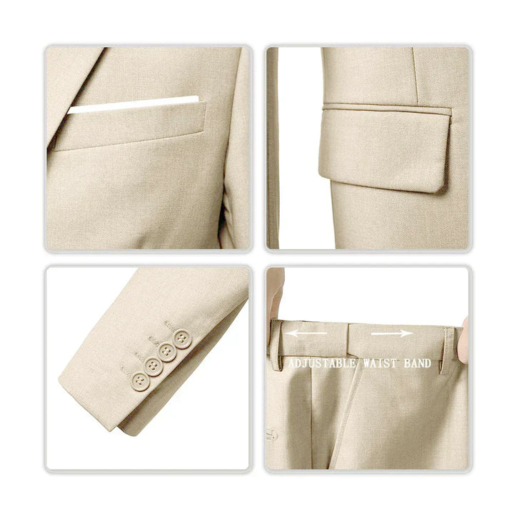 Alonzo - Men's 3 piece wedding suit