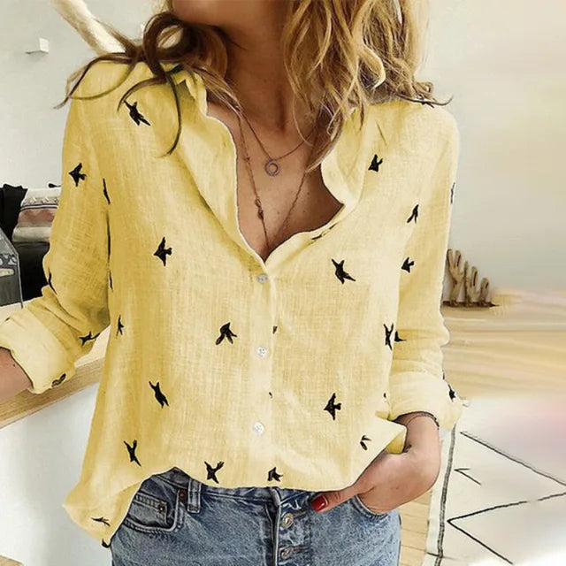 Women’s Printed Button Shirt | Casual Fit