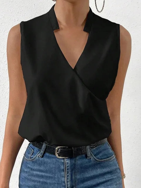 Women’s Wrap Blouse | Sleeveless