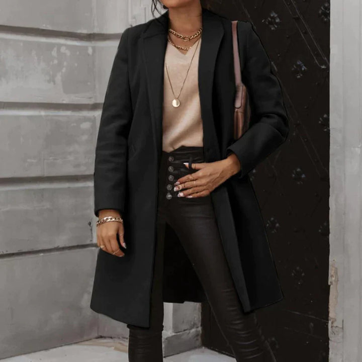 Women’s Long Overcoat | Single-Breasted