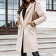 Women’s Long Overcoat | Single-Breasted