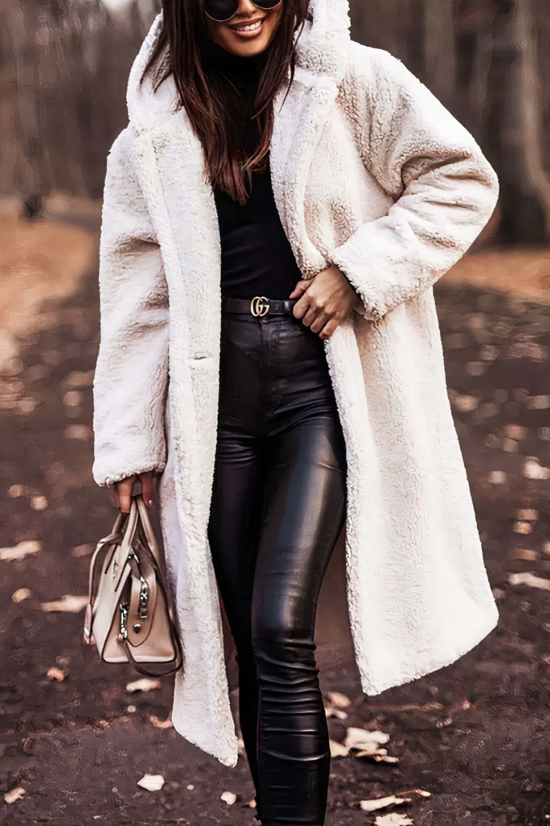 Women’s Hooded Long Coat | Extended Fit