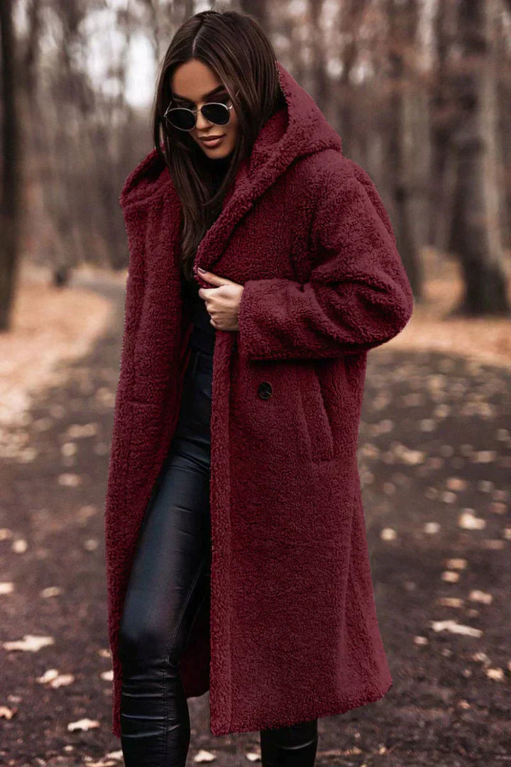 Women’s Hooded Long Coat | Extended Fit