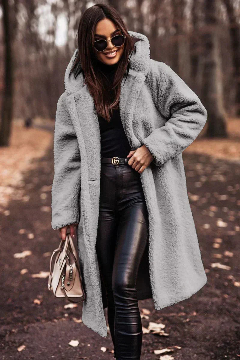 Women’s Hooded Long Coat | Extended Fit