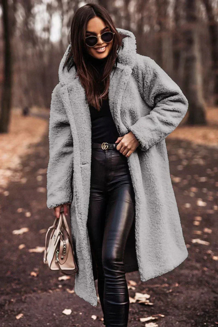 Women’s Hooded Long Coat | Extended Fit