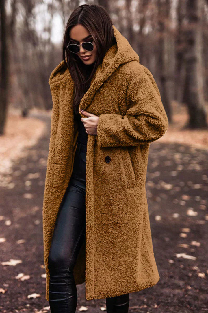 Women’s Hooded Long Coat | Extended Fit