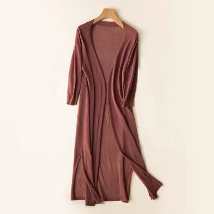 Women’s Lightweight Long Cardigan | Open Front