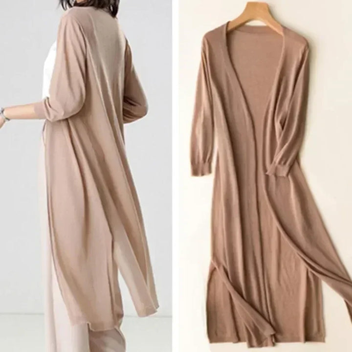 Women’s Lightweight Long Cardigan | Open Front