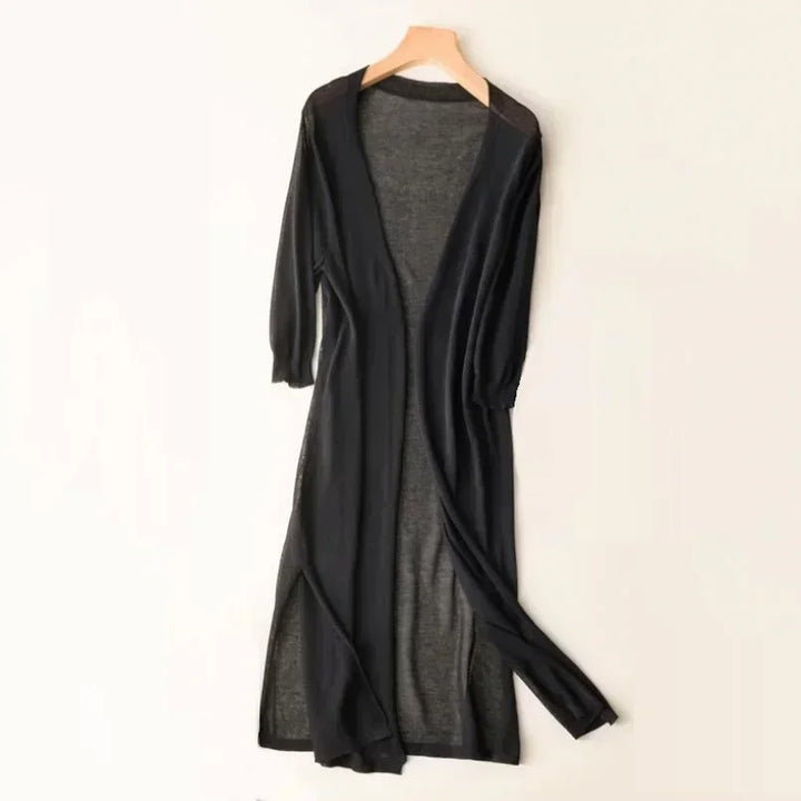 Women’s Lightweight Long Cardigan | Open Front