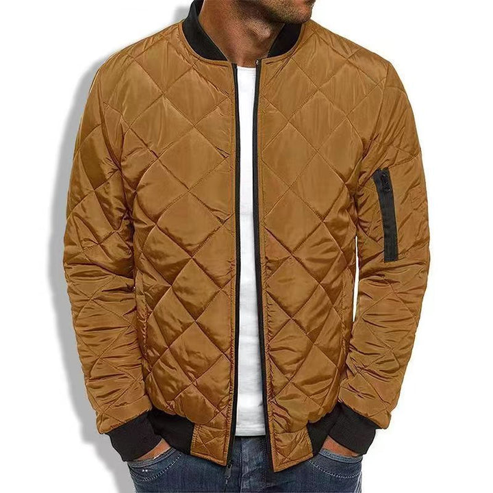 Men’s Quilted Bomber Jacket | Zip-Up