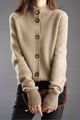 Women’s Buttoned Ribbed Cardigan | Long Sleeve