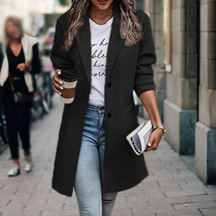 Women’s Casual Buttoned Coat | Tailored