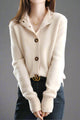 Women’s Buttoned Ribbed Cardigan | Long Sleeve