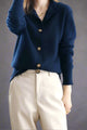 Women’s Buttoned Ribbed Cardigan | Long Sleeve